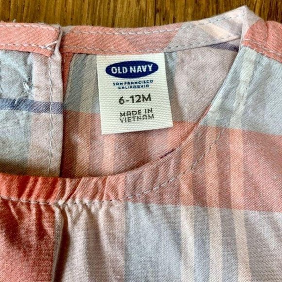 OLD NAVY Girl's Plaid Outfit Set 6-12 months New Top & Leggings Set NWT Girls - Picture 4 of 6